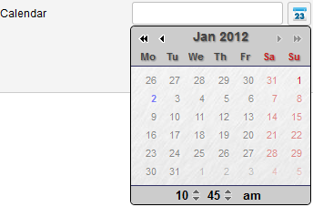 calendar past setting